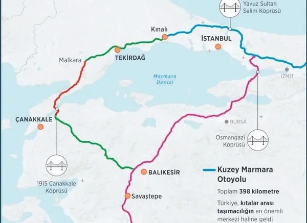 Marmara Ring Otoyol Projesi ekonomiyi şaha kaldırdı! Milyarlık ring 7 ile kesintisiz bağlantı
