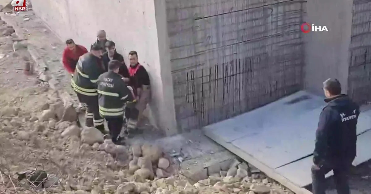 Defne’de temele düşen şahıs yaralandı