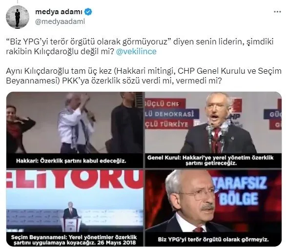 7’li koalisyonun Cumhurbaşkanı adayı Kemal Kılıçdaroğlu ve CHP’nin PKK-HDP ile ilişkileri