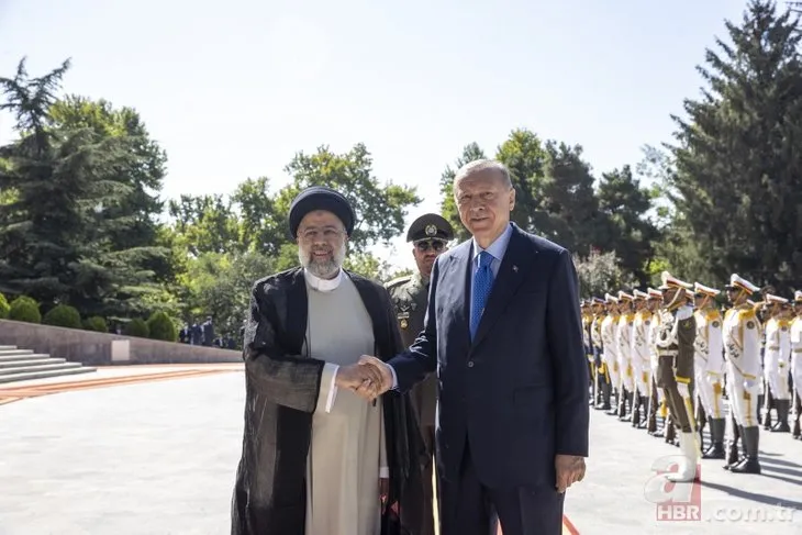 Başkan Recep Tayyip Erdoğan’da İran’da resmi törenle karşılandı