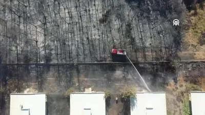 Drone ile görüntülendi