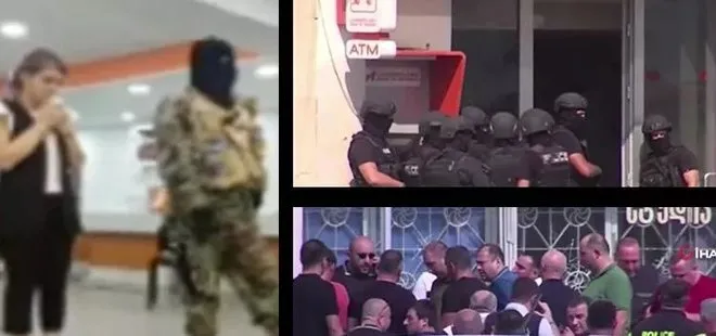 Gürcistan’da bankada terör krizi! 2 milyon dolar isteyen silahlı soyguncu 12 kişiyi rehin aldı