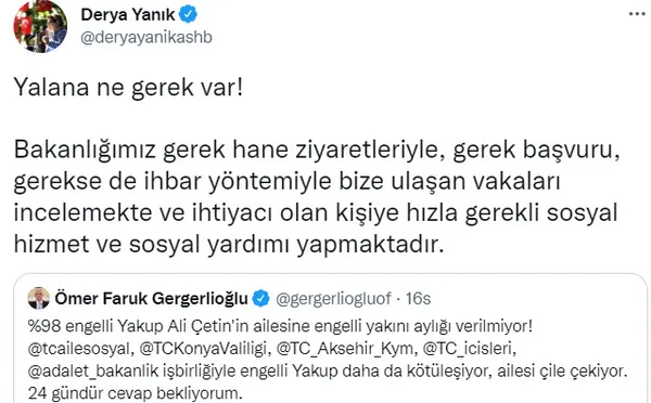 1665306440505.jpg HDP'li vekil Gergerlioğlu'nun engelli vatandaş üzerinden yaptığı kara propagandaya sert tepki! Bakan Yanık: Engellilerimizi alet etmeyin - 3