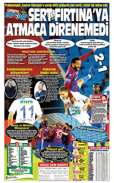Yerel basından Trabzonspor'a övgü - 2