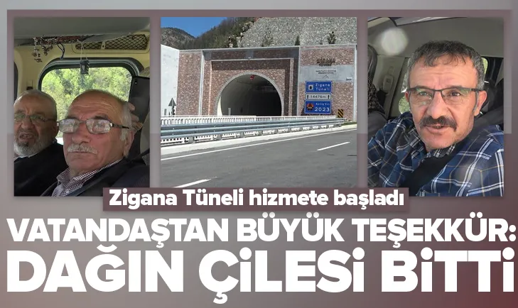 Zigana Tüneli hizmete girdi! Vatandaşa büyük kolaylık