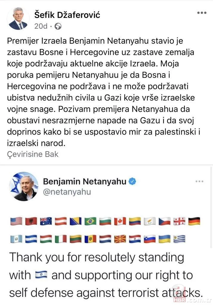 Netanyahu İsrail zulmüne destek veren ülkeleri açıkladı!