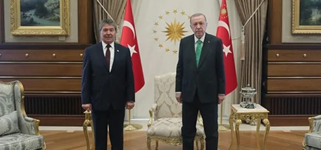 SON DAKİKA: Başkan Erdoğan KKTC Başbakanı Ünal Üstel’i kabul etti