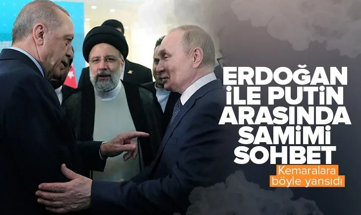 Başkan Erdoğan ile Putin’in samimi sohbeti!