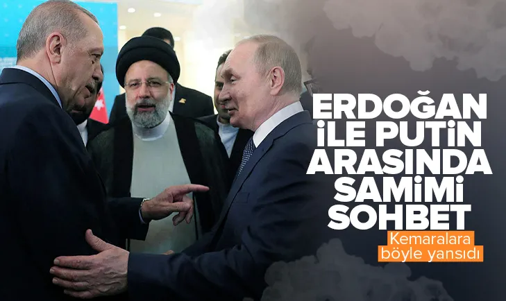 Başkan Erdoğan ile Putinin samimi sohbeti!