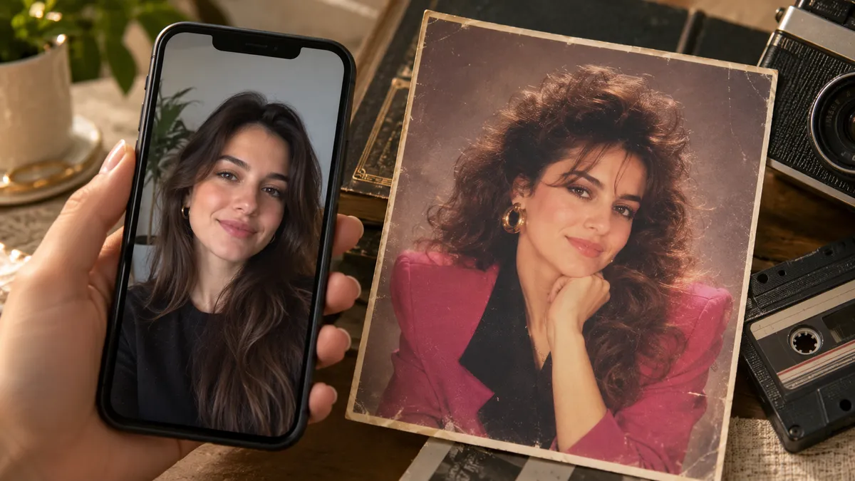 Fotoğraflar, birkaç basit adımla 80’lerin stüdyo portresi görünümüne dönüştürülebiliyor. (A Haber)