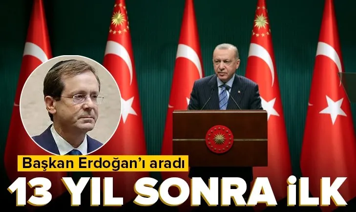 Son dakika: Başkan Erdoğan İsrail Cumhurbaşkanı Isaac Herzog’la telefonda görüştü! Geçmiş olsun mesajı