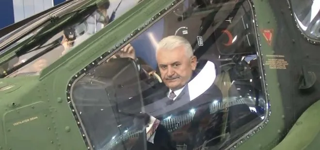 Başbakan Yıldırım ilk Milli helikopter Atakın pilot koltuğunda