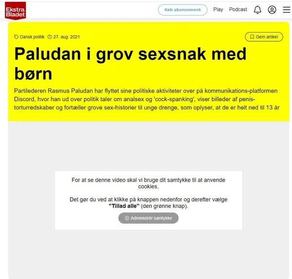 İslam düşmanı Rasmus Paludan tescilli pedofili çıktı! Erkek çocuklarla iğrenç sohbetler...