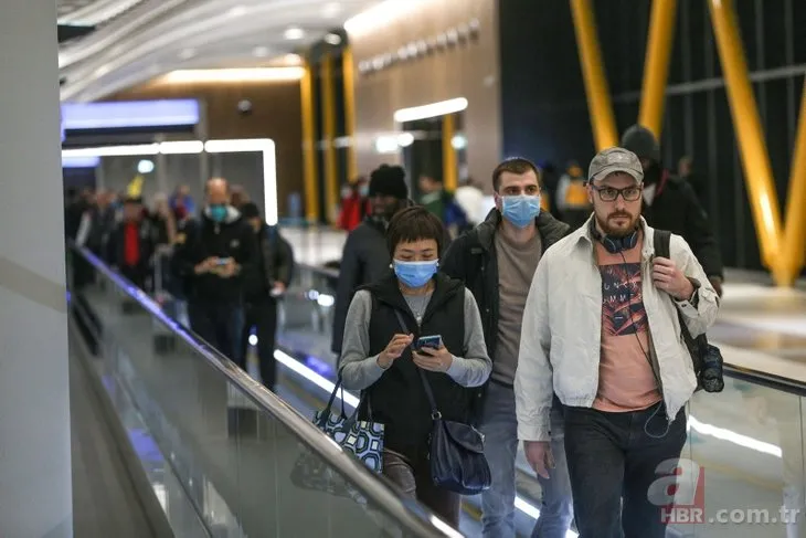 Çin'den gelen yolcular termal kamera ile kontrol edildi