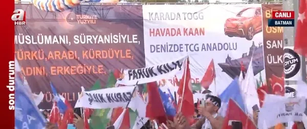 Başkan Recep Tayyip Erdoğan’dan AK Parti Mardin Mitingi’nde kritik açıklamalar: HDP'ye ülkemizi böldürtmeyeceğiz! - 4
