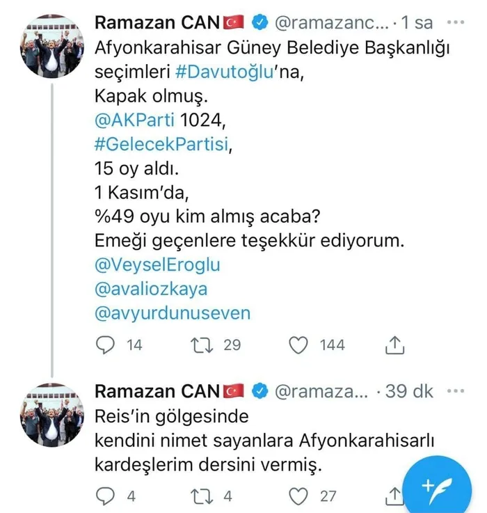 AK Parti'den Ahmet Davutoğlu’na gönderme! "Seçim sonucu kapak olmuş" - 4