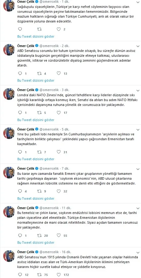 Son dakika: AK Parti'den ABD Senatosunun "Ermeni kararı"na sert tepki - 1