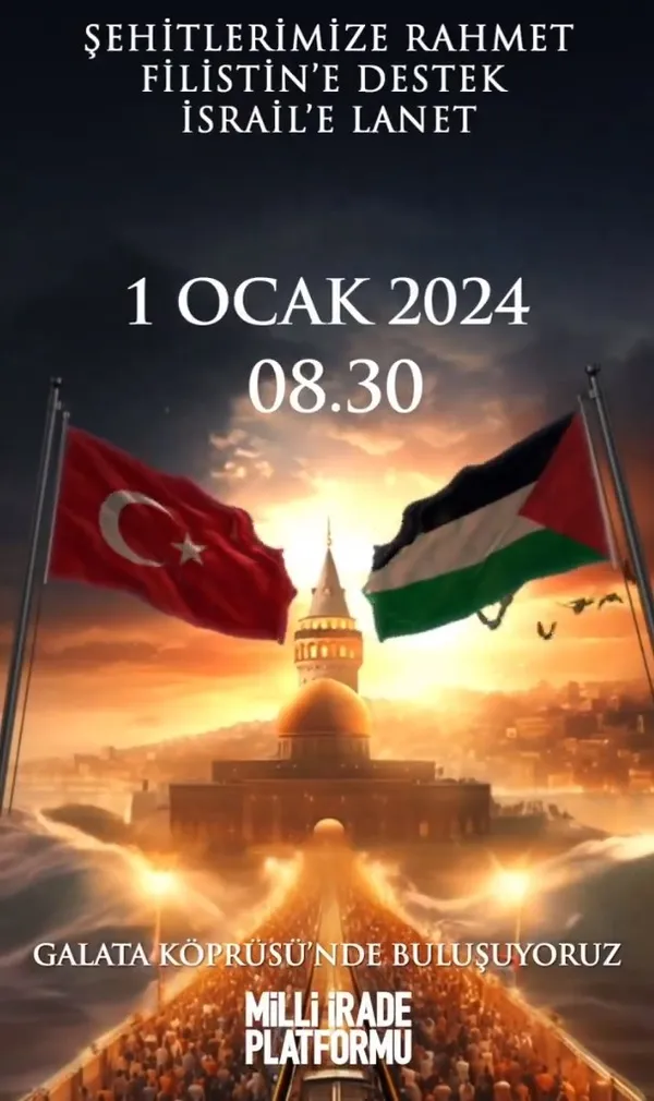 Türkiye’den tüm dünyaya en büyük ses ve mesaj: 1 Ocak’ta Galata Köprüsü’nde tarih yazılacak! Bilal Erdoğan’dan anlamlı çağrı