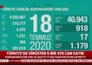 Bakan Koca 18 Temmuz corona virüs verilerini açıkladı