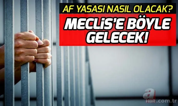 Son dakika af yasası nasıl olacak? Af ne zaman çıkacak kimler yararlanacak? Meclis ne zaman açılıyor?