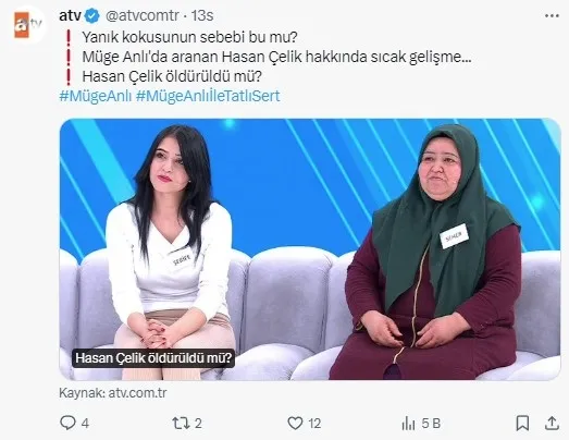 Müge Anlı ATV yeni bölüm izle! 31 Ocak Müge Anlı ile Tatlı Sert bugünkü program, tek parça izle!