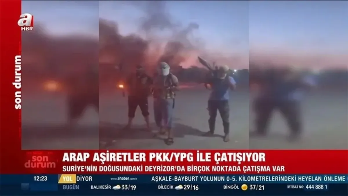 Arap aşiretler Deyrizor'da PKK/ YPG ile çatışıyor! Karargahlarına saldırdılar