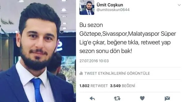 1 yıl önce yazdı, 3 takımı da bildi - 1