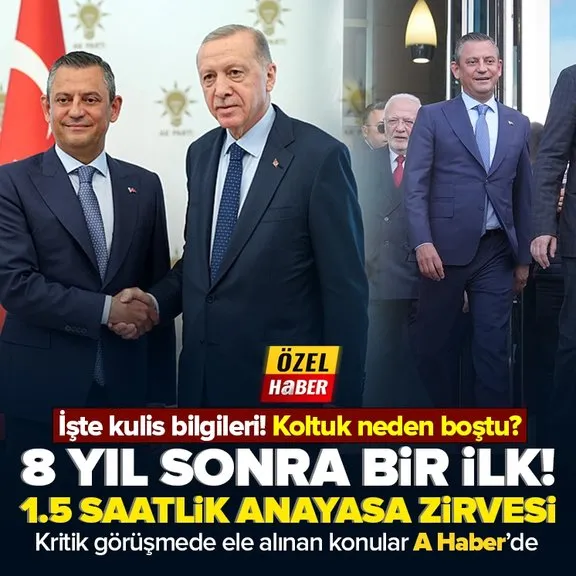 Başkan Erdoğan ile Özgür Özel görüşmesi sona erdi! 1.5 saatlik anayasa zirvesi | İşte kritik görüşmede ele alınan konular...