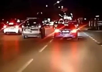Bursa'da tehlikeli makas kamerada