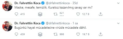 Sağlık Bakanı Koca: Kuralsız kazanılmış savaş var mı? - 1