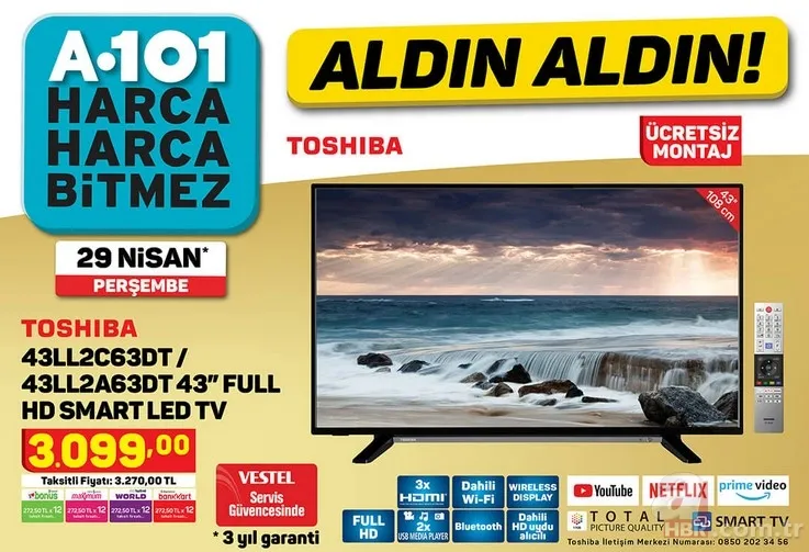 A101 Aldın Aldın kampanyası! 29 Nisan 2021 A101 aktüel ürünler kataloğu dolu dolu! Bu hafta... 2