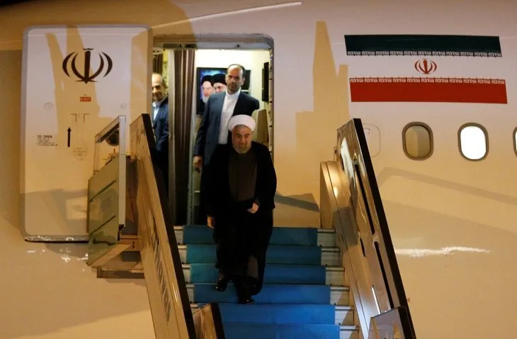 Son dakika: Hasan Ruhani Türkiye-Rusya Federasyonu-İran Üçlü Zirvesi için Ankara’da...