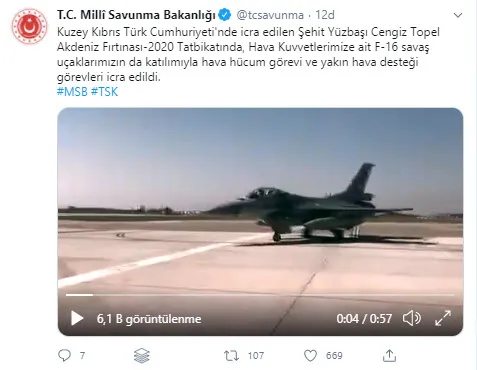 Son dakika: Akdeniz'de sıcak dakikalar! F-16'lar havalandı - 1