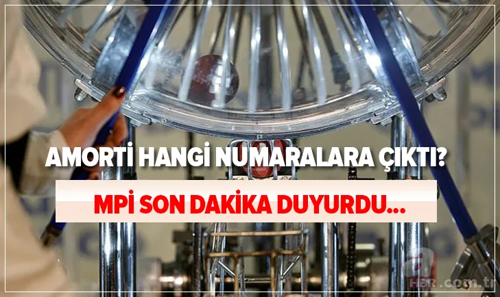 2021 Milli Piyango amorti sonuçları sorgulama: 2021 Milli Piyango amorti çıkan rakamlar! Amorti hangi numaralara çıktı? 1