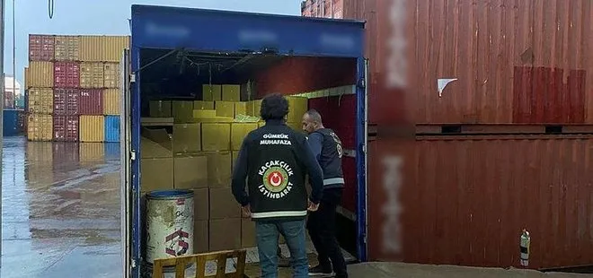 İzmir’de kaçak sigara operasyonu yapıldı! 4 milyon doldurulmuş sigara ele geçirildi