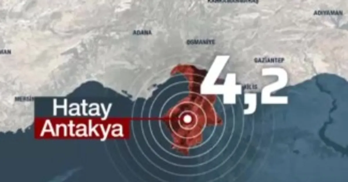 Hatay'da korkutan deprem! AFAD duyurdu