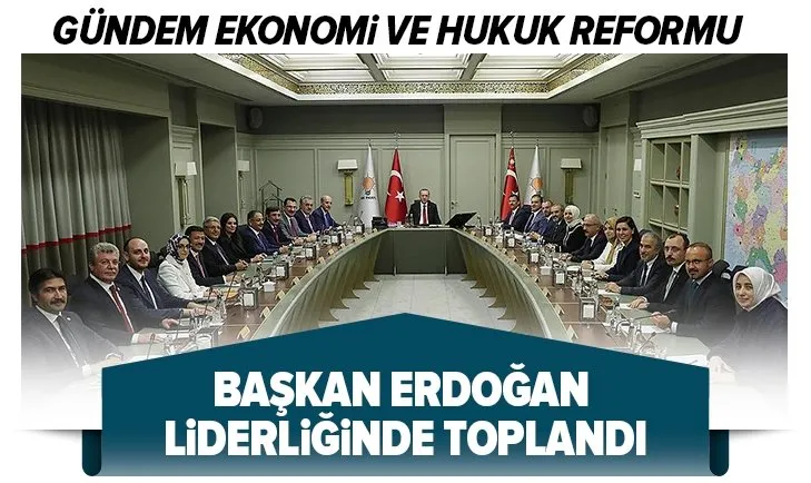 Son dakika: AK Parti MYK Başkan Erdoğan liderliğinde toplandı