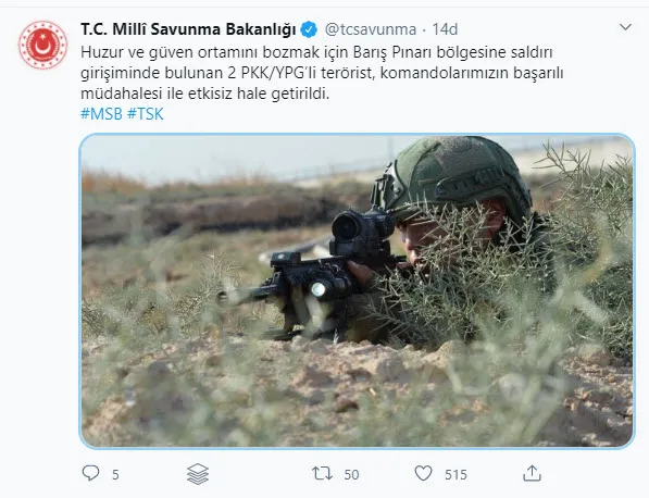 Son dakika: MSB duyurdu! Saldırı girişimindeki teröristlere ağır darbe