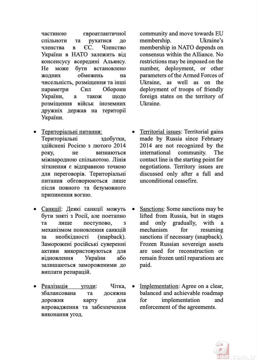 Ukrayna'dan barış için yol haritası! İstanbul'da ateşkes teklifi sunuldu: Kiev ne istiyor? İşte tam metni... 4