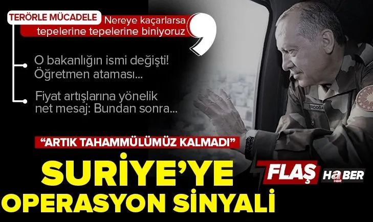 Kabine Toplantısı sonrasında Başkan Erdoğan’dan son dakika açıklamaları! Suriye’ye yeni operasyon sinyali! Öğretmenlere atama müjdesi...