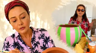 Köye yerleşen Nurgül Yeşilçay yeteneğini konuşturdu