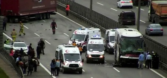 İstanbul’da trafiği felç eden kaza