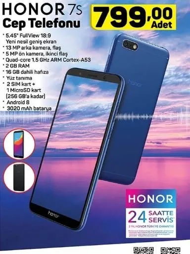 A101 aktüel ürünler kataloğu 7 Mart ile Honor 7s geliyor! A101 aktüel ürünler ve özellikleri neler?