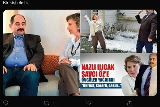 FETÖ’cü Nazlı Ilıcak’ın evinde örgüt yemeği! Sosyal medyadan sert tepkiler