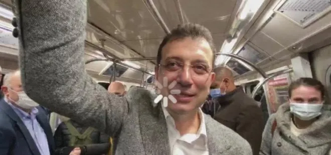 CHP’li İBB Başkanı Ekrem İmamoğlu ’metroda internet var’ yayını yaparken bağlantı gitti!