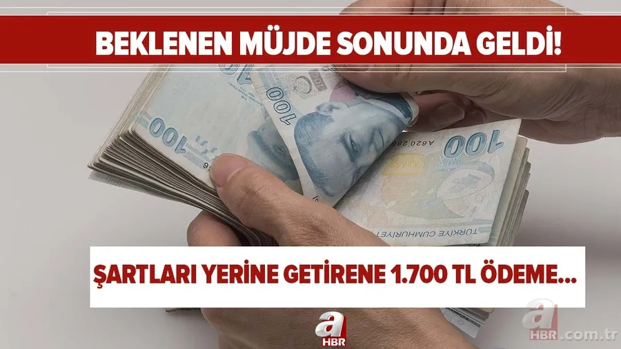 Beklenen müjde sonunda geldi! Şartları yerine getirene 1.700 TL ödeme yapılıyor! PTT'den alabilirsiniz... 1