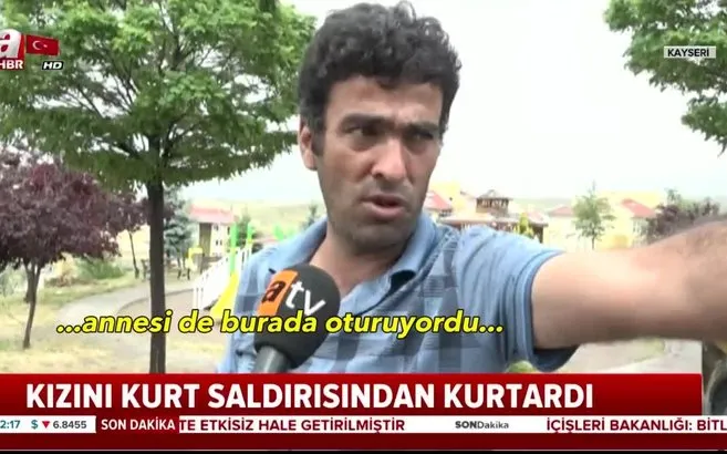 kucuk kizini kurdun agzindan kurtardi kayseri de kan donduran olay video