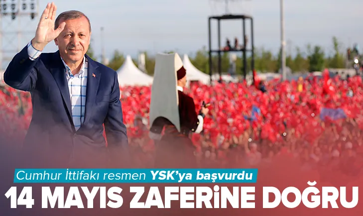 Başkan Erdoğanın adaylığı için YSKya resmi başvuru