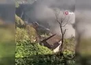 Rize’de şantiyesinde korkutan yangın