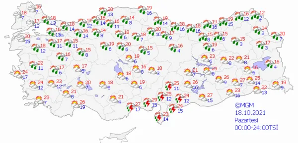 1634397640609.png Meteoroloji'den üst üste son dakika uyarısı! Şiddetini artırarak devam edecek! Soğuk hava ve yağış... - 7